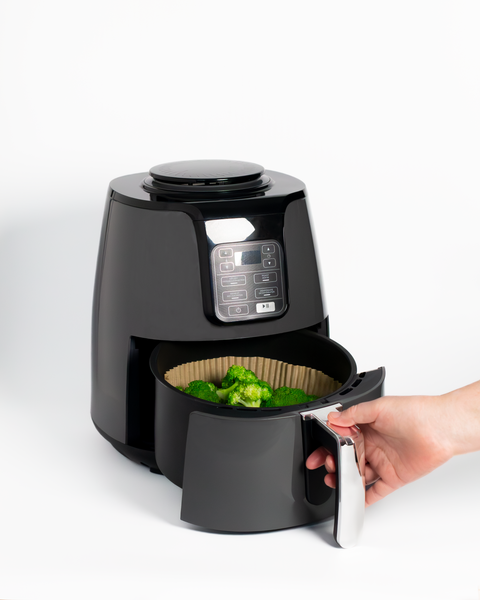 What is the maximum temperature at which we can use the air fryer liners?